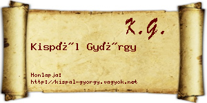 Kispál György névjegykártya